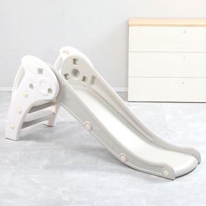 HLC Toboggan Enfants avec Glisse 120cm & Panier de Basketball, Toboggan Exterieur/Interieur Enfant, Jeu Intérieur Extérieur pour Enfants de 1-3 Ans (XHLC Hyper Patio, neuf)