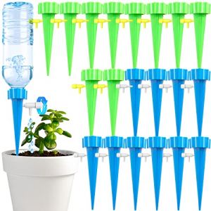 20 Kits Irrigation Goutte &agrave; Goutte R&eacute;glable, Atuoxing Arrosage Goutte &agrave; Goutte Bouteille, D'arrosage Automatique pour Jardin, Systeme Arrosage Goutte a Goutte pour Plantes Int&eacute;rieur Ext&eacute;rieur (SZbinghua, neuf)