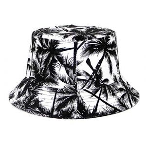 Tuopuda Bob Homme Femme Chapeau de Soleil en Coton Anti-UV Chapeau de P&ecirc;cheur R&eacute;versible Casquettes Visi&egrave;res Outdoor Bucket Hat &Eacute;t&eacute; Pliable pour Voyage Plage Jardinier Randonn&eacute;e Camping, A (GHF-Direct, neuf)