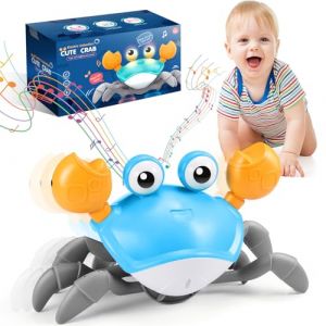 iKidiki Jouet Enfant 1 2 3 4 Ans, Crabe Qui Marche Bebe Cadeau Garcon 1 2 3 4 Ans Jouet Montessori Bebe 6-12 Mois Crabe Jouet Bebe 1 2 3 4 Ans Jeu Educatif 1 2 3 4 Ans Cadeau Bébé Jouets Musicaux (BWANGLIAMO SHOP, neuf)