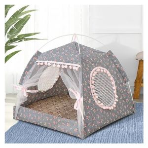 YGMNQAL Tente pour Chat Tente d'été for Chat, Grotte, cabane for Chat, Maison de Sommeil for Chaton, Chiot, Parc, Panier, Niche for Chat, Petite Maison for Chien(A,M) (ailinglijun, neuf)