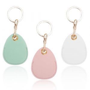 3 Pi&egrave;ce Airtag Porte Cl&eacute;, Mignon PU &Eacute;tuis pour Apple AirTag, Portable Key Finder pour Cl&eacute;s Enfants Animaux de Compagnie, [ Porte- Cl&eacute;s Contr&ocirc;le d'Acc&egrave;s] (Airtag Non Inclus) (GloriseGO, neuf)