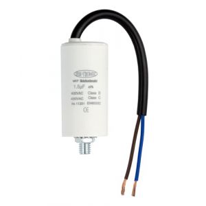 EDI-TRONIC condensateur de moteur condensateur de travail condensateur de démarrage câble 1,5µF 450V M8 (Krauss Elektronik, neuf)