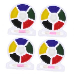 Gadpiparty 4Pcs Drapeau Peinture Visage Halloween Maquillage Pour Adultes Peinture Visage Kit De Peinture Visage Peinture Corps Peinture Visage Maquillage Aquarelle Pinceau Peinture Visage (Waldenwde, neuf)