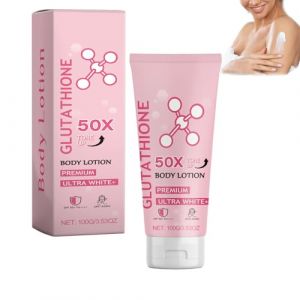 Lotion corporelle tonifiante au glutathion 50x, lotion corporelle au glutathion niacinamide, crème corporelle au rétinol, peau hydratante et douce (1 PCS) (Fuhandianzi, neuf)