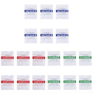 Yuanpgky Kit d'étalonnage du pH, solution d'étalonnage pour un étalonnage précis des pH-mètres et des testeurs, solutions tampons de laboratoire précises pour pH-mètres (18 pièces) (Yuandakai, neuf)