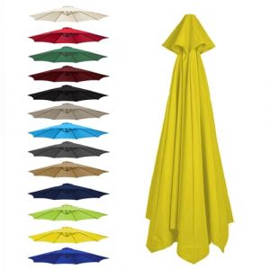 CMJYMX Toile De Rechange pour Parasol 6 Baleines: 2,0/2,5/2,7/3,0 M, 8 Baleines : 2,0/2,3/2,7/3,0/3,5 M(Yellow,8 Ribs: 300CM/9.8FT) (昌海商贸, neuf)