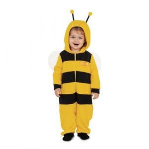 My Other Me Costume de pyjama Maya l'abeille pour b&eacute;b&eacute; unisexe en jaune et noir avec combinaison &agrave; capuche, antennes et ailes taille 0-6 mois. Transformez votre monde en champ de fleurs (LOLA home, neuf)