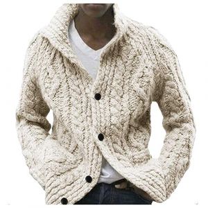 G&eacute;n&eacute;rique Cardigan Homme Laine Boutonn&eacute; &Eacute;pais Hiver Cardigans Gilet Veste en Grosse Maille Veste Tricot&eacute; Gilet Pull Automne Hiver D&eacute;contract&eacute; Veste Classiques Cardigan Veste en Maille (sutelang lurryly (7-15 jours de livraison), neuf)