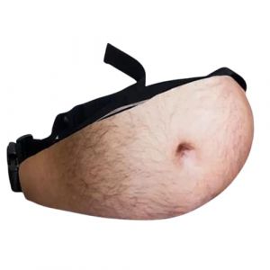 Jadeshay Poche Ventre De Bi&egrave;re, Sac Banane Homme, Impression 3D R&eacute;glable Papa Sac Faux Ventre Taille Pack Fanny Pack pour Hommes Ventre (jadeshay, neuf)