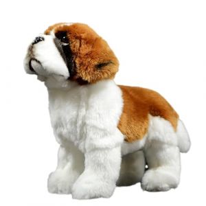 capybaraflying Adorable Peluche Saint-Bernard Imitation,26cm/10in Saint-Bernard Animal Doux et réaliste, décoration de Chambre Adorable pour Adolescents – Marron (BEIMENG SHOP, neuf)