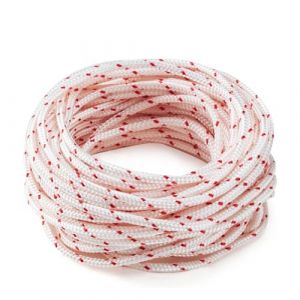 Corde de D&eacute;marrage, 10 Meters 3,5 mm Corde de D&eacute;marrage de Rechange, Cordon de Traction pour Tondeuse &agrave; Gazon, pour Tondeuse &agrave; Gazon, Tron&ccedil;onneuse, Fraise &agrave; Neige, Outils de Jardinage (lanruiyan1649, neuf)