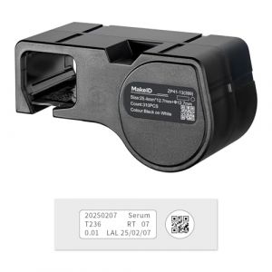 MakeID &Eacute;tiquettes Nylon Adh&eacute;sif pour &Eacute;tiqueteuse Industrielle D50 &ndash; Noir sur blanc, 25,4 * 12,7mm+&phi;12,7mm(310 pces), usage int&eacute;rieur/ext&eacute;rieur, s&eacute;curit&eacute;, suivi des actifs, &eacute;tiquetage &eacute;lectrique (MakeID Creations, neuf)