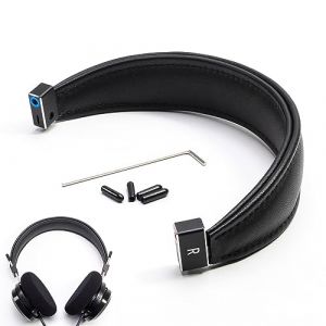 Voarmaks Bandeau amovible en cuir d'agneau v&eacute;ritable en alliage d'aluminium compatible avec Grado SR60e SR60i SR80e SR80i SR125e SR325e SR325i RS GH 1 2 3 4 Alessandro MS-1/2 PS GS (MusicMate2015, neuf)
