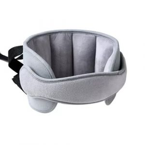LATRAT Ceinture d'aide à la Tête pour Siège d'auto pour Enfant, appuie-tête réglable pour siège de sécurité enfant, Confortable Cale Cou Oreiller Tête Fixation Holder Repose Protéger Coussin, Gris (LATRAT Direct, neuf)