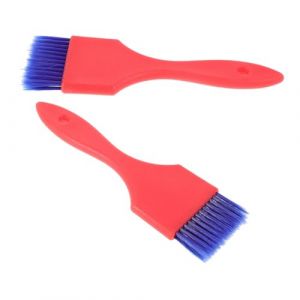 VICASKY Lot de 2 pinceaux de coloration pour cheveux - Outils de coloration des cheveux - Brosse pour coloration des cheveux - Accessoire pour teinture des cheveux - Brosse à cheveux en plastique rose (Belicious Helper, neuf)