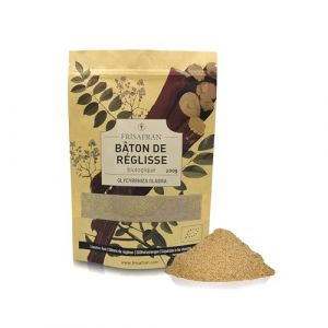 FRISAFRAN | B&acirc;ton de R&eacute;glisse POUDRE 200g | Biologique | Directement Du Producteur | Cultiv&eacute; Navarre | reglisse | B&acirc;ton-Reglisse en poudre | Bonbon-Reglisse | Bonbons (FRISAFRAN, neuf)