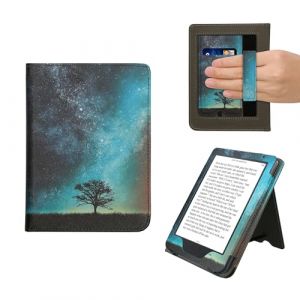 kwmobile &Eacute;tui pour liseuse &eacute;lectronique Compatible avec Kobo Clara BW/Colour - &Eacute;tui Housse Protection Bleu-Gris-Noir (SX-Commerce, neuf)