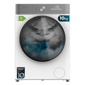 Cecotec Lave-linge Séchant 10-6 kg Chargement Frontal Bolero Wash&Dry 10680 Inverter B. 1400 tr/min, 16 Programmes, Moteur Inverter Plus, SteamMax, OnSmart, Fuzzy Logic, SpaCare et Détecteur de Charge (Cecotec, neuf)