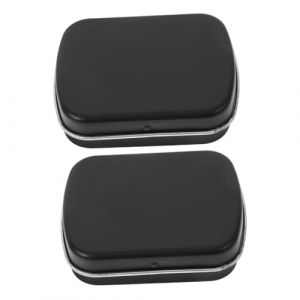 Homoyoyo 2 pi&egrave;ces Bo&icirc;te de Rangement Vernis Ongles M&eacute;tal Petite Palette Aquarelle avec Couvercle Compacte pour Voyage et Organisation Gel Peinture (Alda Jin, neuf)