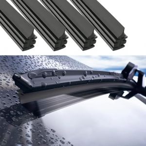 Gomme D'essuie-glace Découpables,4 PiècesRecharges de Balais D'essuie-Glace, Lames D'essuie-Glace de Rechange En Caoutchouc, 800mm Désossé Essuie-Glace Lames, Caoutchouc D'essuie-Glace de Rechange (DIDIhouse, neuf)