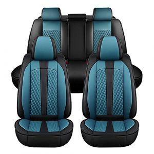 Jialuode Housses de si&egrave;ge de Voiture, Protections de Si&egrave;ge Auto 5 Si&egrave;ges, Housses de Si&egrave;ge Auto-Universel pour Convient &agrave; la Plupart des Voitures, SUV, camions, M003 Noir Bleu (maiduoshen123, neuf)