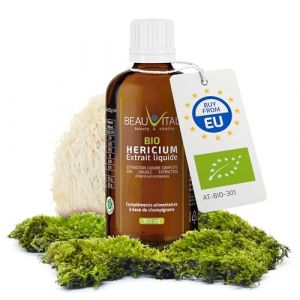 Bio Hericium erinaceus Extrait liquide issu de la double extraction dans le glyc&eacute;rol, 100 ml (BEAUVITAL GmbH, neuf)
