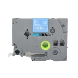 BROVACS 1 lot de ruban d'étiquettes laminées blanc sur bleu compatible avec imprimante d'étiquettes Brother P-Touch TZ 545 TZe 545 18 mm 3/4" OPA4545 (fassport, neuf)