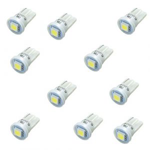 PA Lot de 10 ampoules LED pour flipper #555 T10 1SMD Blanc 6,3 V (Per-Accurate Inc., neuf)