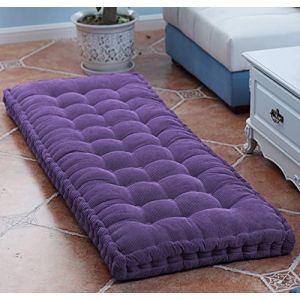 DG Catiee Coussin de Banc épais Coussin de canapé Long Intérieur,Coussin de Banc de Jardin,Coussin de Banc de Salle à Manger rectangulaire Coussin de Sol Coussin de siège Tapis (80x40cm,Violet) (CF Home, neuf)