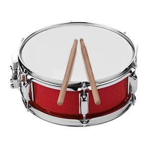 SHUAIGUO Caisse claire de 12 pouces avec baguettes, bandoulière, clé de tambour, instrument de percussion pour étudiants débutants, caisse claire de marche, ensemble de caisse claire portable (SENOUJIA, neuf)