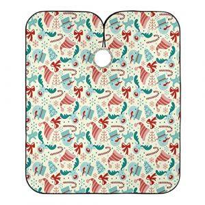 Bonbons De Noël En Forme De Cerf Et De Bonhomme De Neige Robe De Coiffure Imperméable Blouse Coiffeur Antistatique Cape De Coupe Pour Barber Salon Coiffeurs 140X168Cm (guangzhouhongchenmaoyishanghanggerenduzi, neuf)