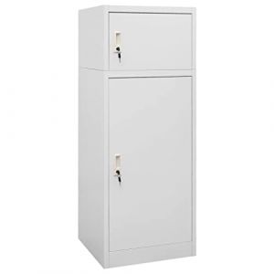 Armoire à selles Gris Clair 53x53x140 cm Acier,Équipements Sportifs,Loisirs de Plein air,Équitation,Accessoires de harnachement pour Chevaux,Accessoires de selles,Porte-selles,27.76 kg,Gris,339600 (JOINMEE, neuf)