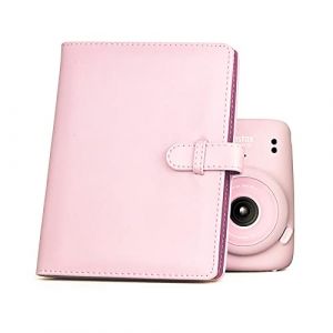 Rieibi Album photo Mini 128 pochettes, portefeuille en cuir PU pour appareil photo instantané Fujifilm Instax Mini Evo/11/8/9/7s/25/70/90, album photo coloré brillant pour Polaroid (ANYIUK, neuf)