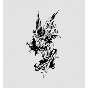 ARYU Autocollant De Tatouage ImperméAble à Base De Plantes De FéE De Fleur, Autocollant De Tatouage De Jus De Longue DuréE, Semi-Permanent 8.5 × 16.4cm (XCTT, neuf)