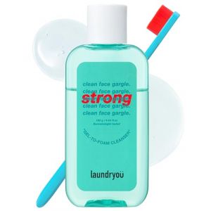 LAUNDRYOU Clean Face Gargle Cleanser Strong & Pore Cleansing Brush Duo – Nettoyant doux qui affine les pores, non comédogène, plus de 10 000 poils fins pour un nettoyage en profondeur des points noirs (NUVİA MALL, neuf)