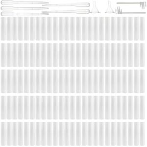 SENENQU Lot de 100 Mini Flacons Vaporisateurs en Plastique Blanc 2ML Echantillon Parfum Vide Spray, Flacons Vaporisateurs Vides de Voyage Portable Flacons Atomiseurs (SENENQU, neuf)