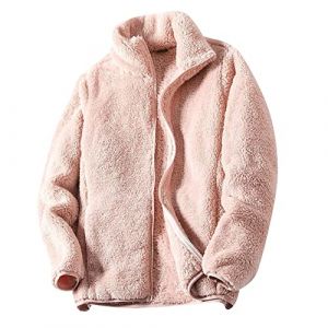 Sweat Polaire Femme Veste Zipp&eacute;e Femme Polaire Veste Sans Capuche Chaude Pull Pilou Pilou Doux Confy Oversize Sweats Fashion Elegant Sweat Thermique Confortable Manteau Pour Automne Et Hiver (Haojidianzi, neuf)