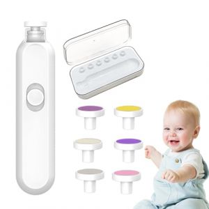 Broyeur &agrave; ongles &eacute;lectrique | Lampe LED s&ucirc;re | Coupe-ongles &eacute;lectrique pour enfants avec 6 t&ecirc;tes de meulage | Pour la maison, l'int&eacute;rieur, la cr&egrave;che, le salon, la chambre &agrave; coucher, les voyages (lejiyo, neuf)