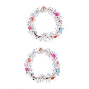 BELLIFFY Cerceau à Cheveux Lumineux De Festival 2 Pièces Taille Unique Couleur Aléatoire Coiffe Créative Pour Fêtes Et Événements (Hunation, neuf)