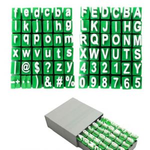 2 timbres lettres alphabet, FORMVERSITY tampons d'argile pochoirs lettres, tampon pour &eacute;crire sur c&eacute;ramique Alphabet, pochoirs lettres, set de timbres d'alphabet pour argile et c&eacute;ramique (a-z et A-Z) (FORMVERSITY SHOP, neuf)