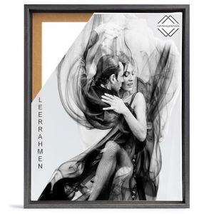 Cadre photo vide pour toile, photos sur châssis, format 80 x 100 cm, aspect acier (Rahmengalerie24, Alle Preise inkl. deutscher Ust., neuf)
