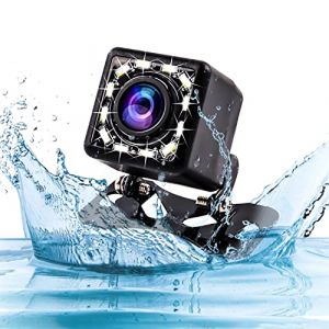 Hikity Cam&eacute;ra de Recul &Eacute;tanche HD avec 12 LEDs， Cam&eacute;ra de Recul de Voiture 12V avec Vision Nocturne, Cam&eacute;ra de Vision Arri&egrave;re Grand Angle 170 &deg; + C&acirc;ble Vid&eacute;o 6M (carsecure, neuf)