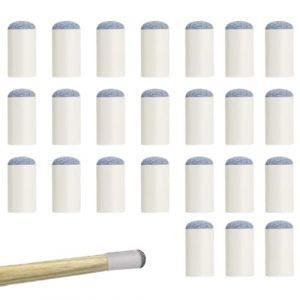 ZOKJSW Queue de Billard 13 mm | Accessoire Billard pour Queues Tous Types de Billard | Bon Contr&ocirc;le de Boule de Billard | Embout 20 Pcs Billard Americain Table Billard Transformable (liuhangchengdianpu, neuf)