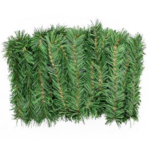 Guirlande de No&euml;l, 15 M&egrave;tres - Artificielle Non Illumin&eacute;e Vert Doux - D&eacute;coration de F&ecirc;tes pour Int&eacute;rieur et Ext&eacute;rieur(15m) (Nanluo Technology, neuf)