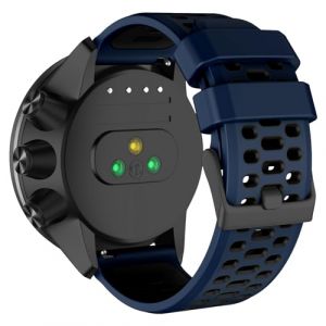 ISABAKE 24MM Bracelet Silicone pour Suunto 9/9 Baro /9 Titanium/D5 /7, 24MM Bracelets de Remplacement pour Suunto Spartan Sport/Sport Wrist HR/Traverse 24mm/Smartwatch 2 SW2 (Isabake, neuf)