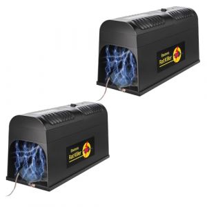 2X Piege a Rat Electrique, Pi&egrave;ge &agrave; Souris 7000V Tension puissante pour Tuer Les Rats instantan&eacute;ment, Pi&egrave;ge &agrave; Rat pour Cuisine Maison -Efficace sur Petit Souris (LEIPING STORE, neuf)
