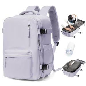 BJLFS Sac à dos sous vide avec pompe,Baggage Cabine à main avec compression pour Ryanair 40x20x25 Sac à dos Voyage Sac cabine Easyjet 45x36x20 pour homme et femme (ONXTHIN, neuf)