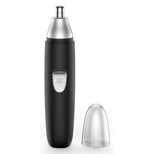 Tondeuse pour les poils de nez pour hommes Tondeuse &eacute;lectrique &agrave; poils de nez avec lame en acier inoxydable, design portable de voyage (Noir) (NOTATO, neuf)