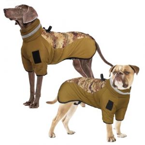 Réfléchissant Grande Manteau d'hiver Chien, Imperméable Veste Chaude pour Chien, Combinaison de Ski Vêtements pour Chiens avec Anneau en D pour l'entraînement de Loisirs en Plein air Sport et Chasse (Vivi Bear, neuf)